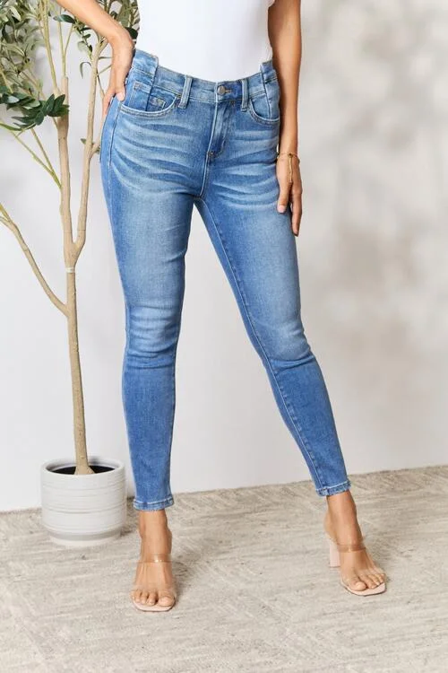 Organic Jeans for Natural -BAYEAS Skinny Cropped Jeans