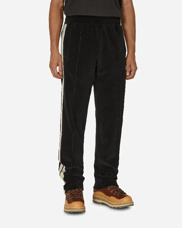 Stretch twill pants for flexible office comfort -Palm Angels Chenille Sweatpants Black