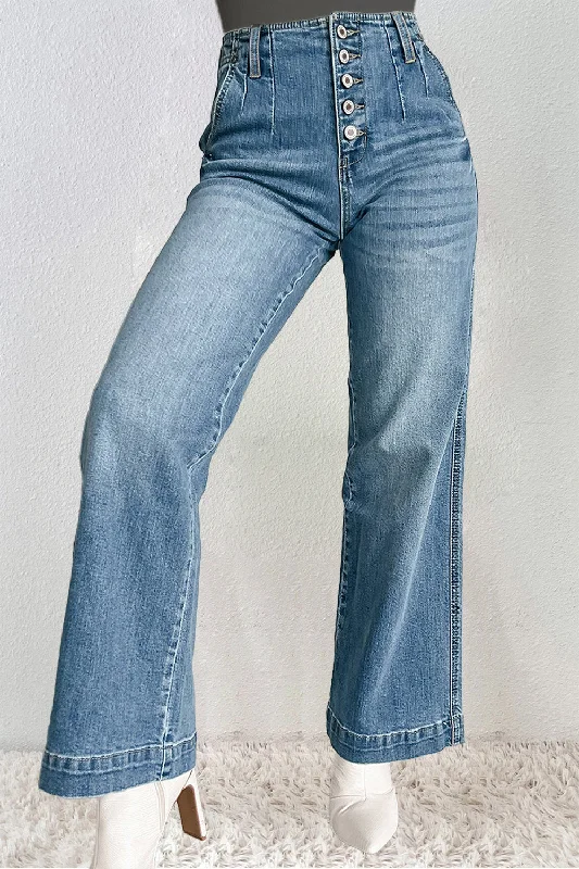 Holiday Jeans for Festive -Straight Jeans with Pockets