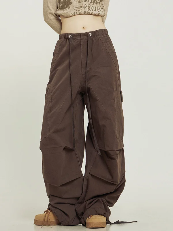 Classic khaki pants for timeless wardrobe staples -BerryBetty - Attention Seeker Pockets Cargo Pants