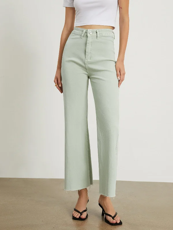 Breathable cotton pants for all-day summer ease -BerryBetty - Utility Cropped Jeans