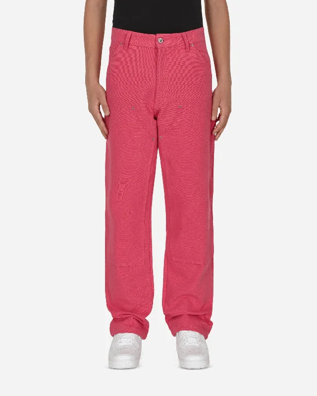 Soft pajama pants for ultimate bedtime comfort -Canvas Workwear Pants Pink