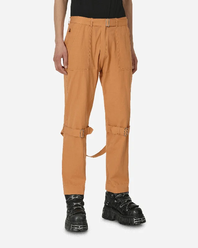 Durable canvas pants for heavy-duty work use -Bontage Pants Orange