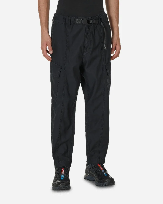 Athletic track pants for running training days -Field Cargo Pants Black