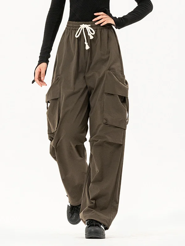 Moisture-wicking pants for intense gym workouts -BerryBetty - Release Me Pockets Cargo Pants