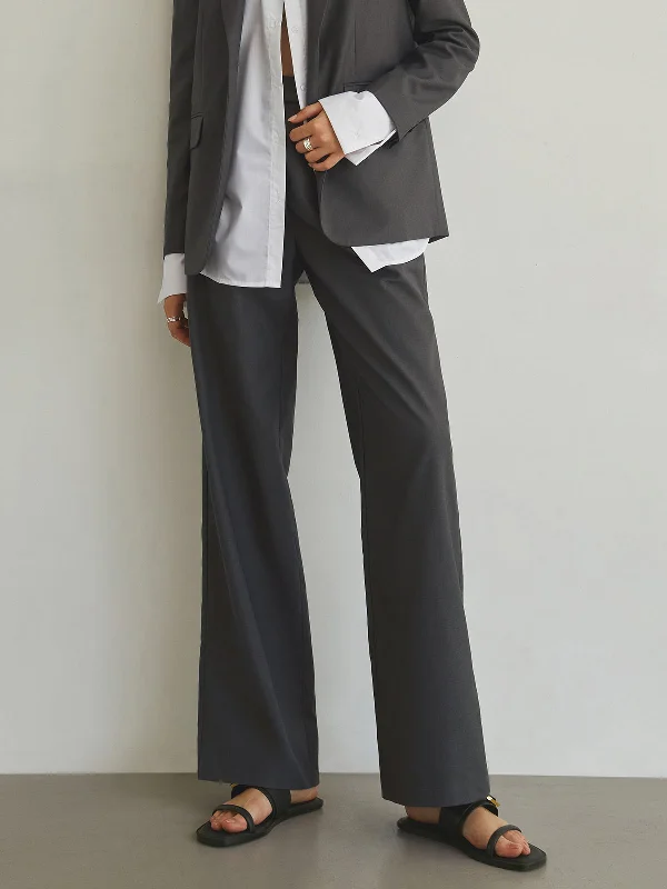 Slim-fit chinos for modern business casual -BerryBetty - Big Deal Straight Leg Pants