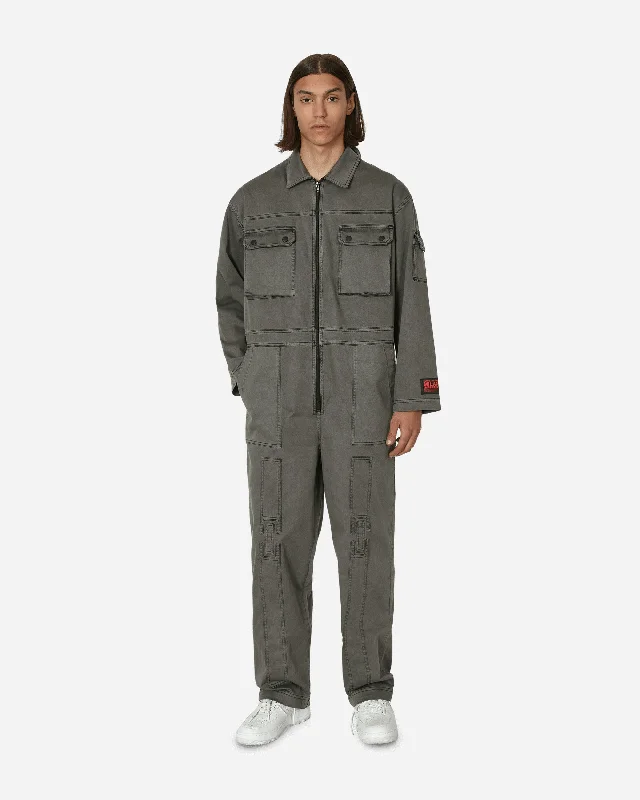 Windproof pants for chilly outdoor activities -DUMBO Milano Imperfecta Jumpsuit Dark Grey