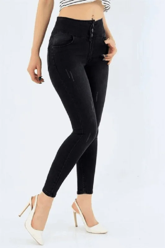 Organic Jeans for Natural -High Waist Lycra Jeans