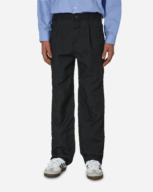 Lightweight cargo pants for summer camping trips -Double Front Trousers Black