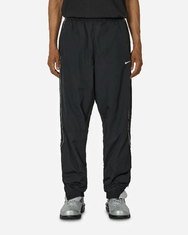 Relaxed fit pants for laid-back comfort wear -Solo Swoosh Track Pants Black