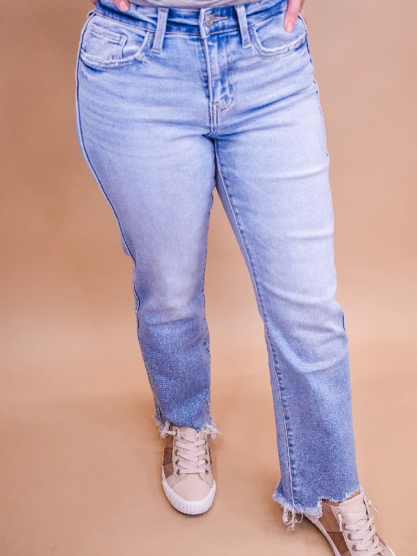 Bootcut Jeans for Flattering -Vervet Fondly Regular Straight Jeans