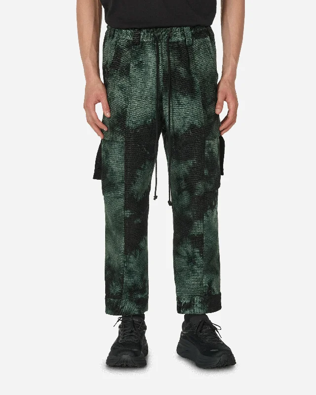 Casual twill pants for easygoing daily outfits -Rounded Velvet Tabbed Cargo Pants Green