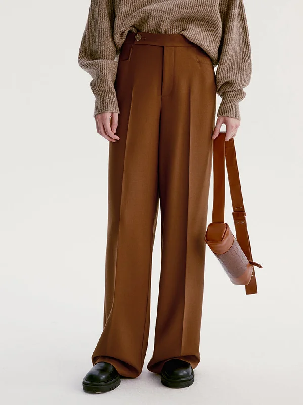 Bold plaid pants for eye-catching style choices -BerryBetty - Maple Pockets Wide Leg Pants