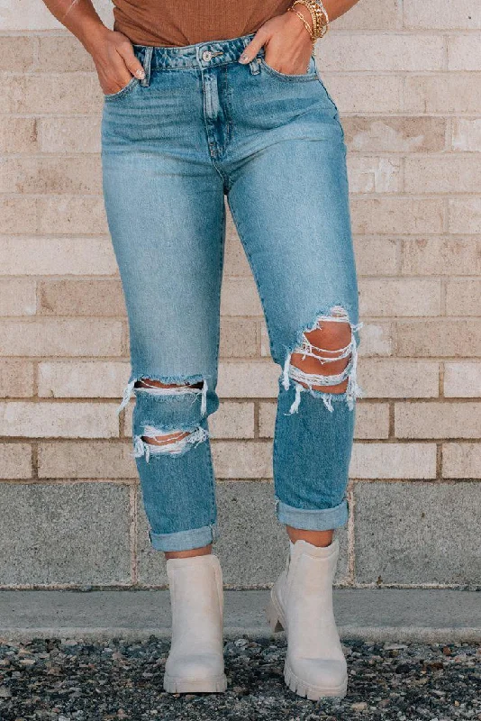 Shopping Jeans for Convenient -Claira High Rise Mom Jeans