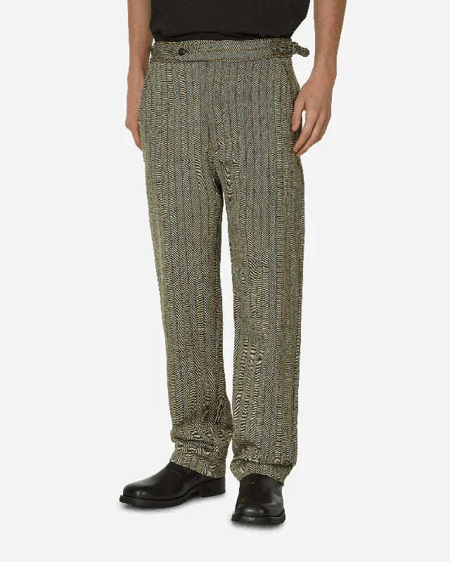 Slim-fit dress pants for sharp evening events -Woodstock Stripe Trousers Multicolor