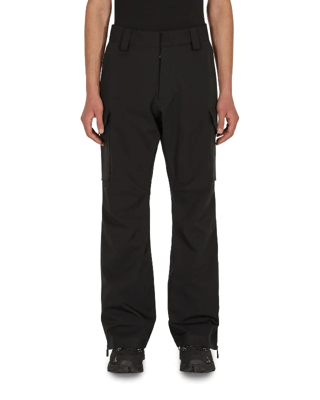 Durable denim pants for long-lasting everyday use -Stretch Nylon Trousers Black