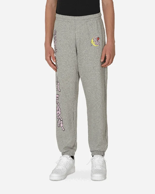 Bold plaid pants for eye-catching style choices -Will Sheldon Printed Sweatpants Grey