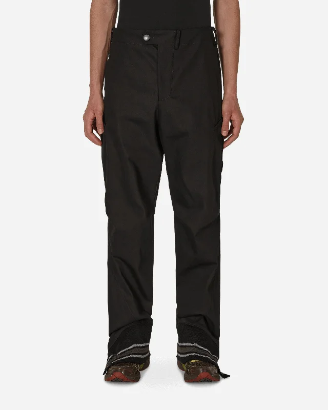 Waterproof work pants for wet job conditions -Valakas Cargo Trousers Black