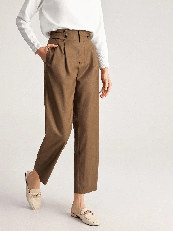 Designer jogger pants for upscale street style -BerryBetty - Feeling Free Wide Leg Dress Pants