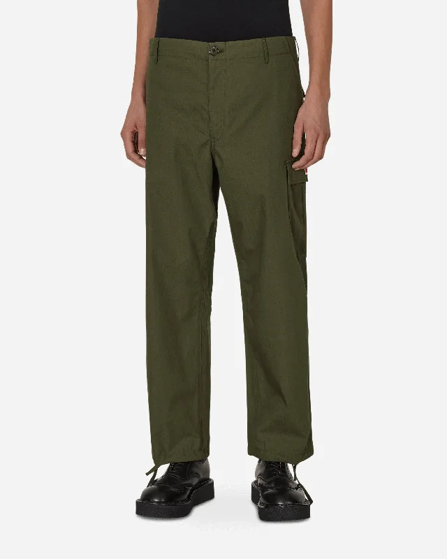 Soft stretch pants for all-day wear ease -Cargo Trousers Green