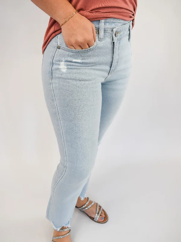 Capri Jeans for Beach Style -KanCan High Rise Kick Flare Jeans