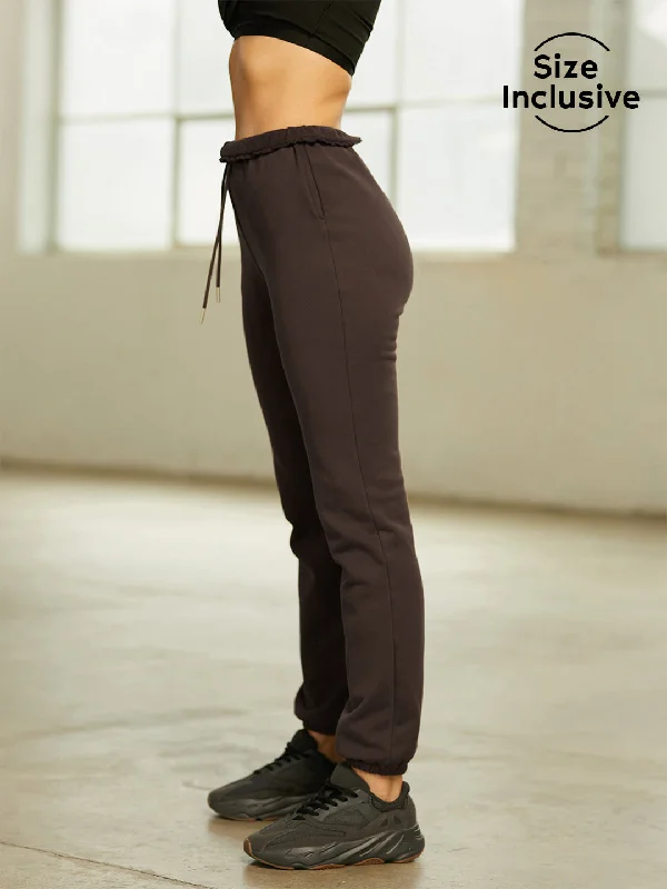 Bold patterned pants for standout fashion statements -BerryBetty - Classic Solid Colored Sweatpants