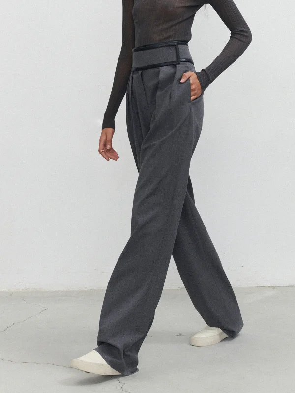 Breathable linen pants for hot summer days -BerryBetty - Hook-and-Loop Fastener Velcro Dress Pants