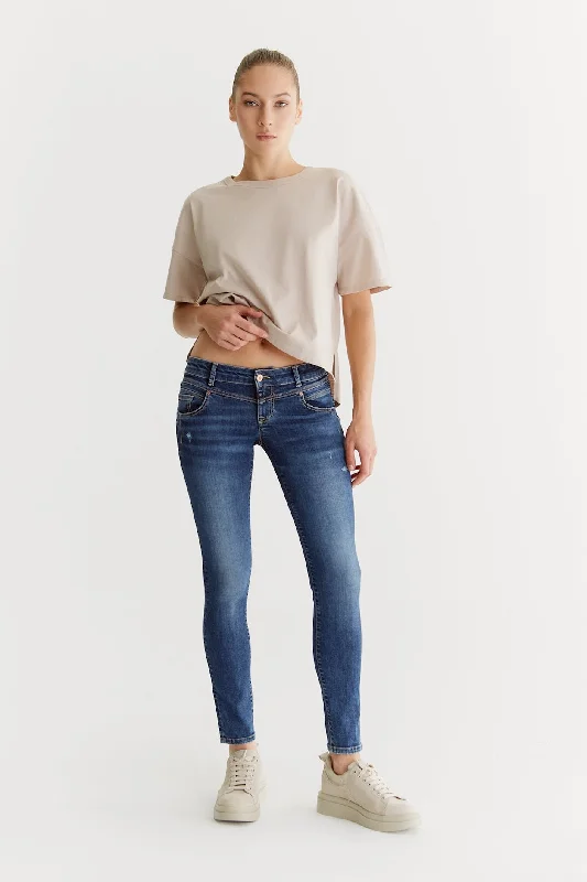 Boyfriend Jeans for Relaxed -Allissa Low Waist 5 Pocket Jeans Sapphire blue