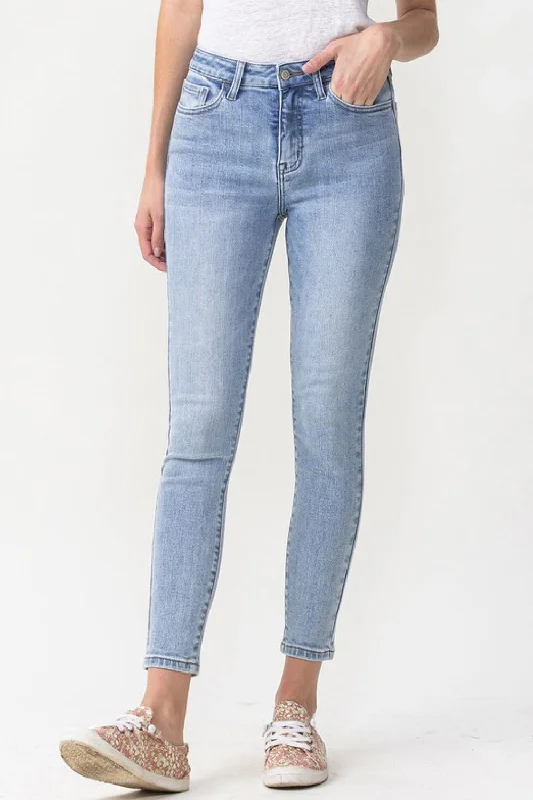 A-line Skirt Jeans for Grace -Talia High Rise Crop Skinny Jeans