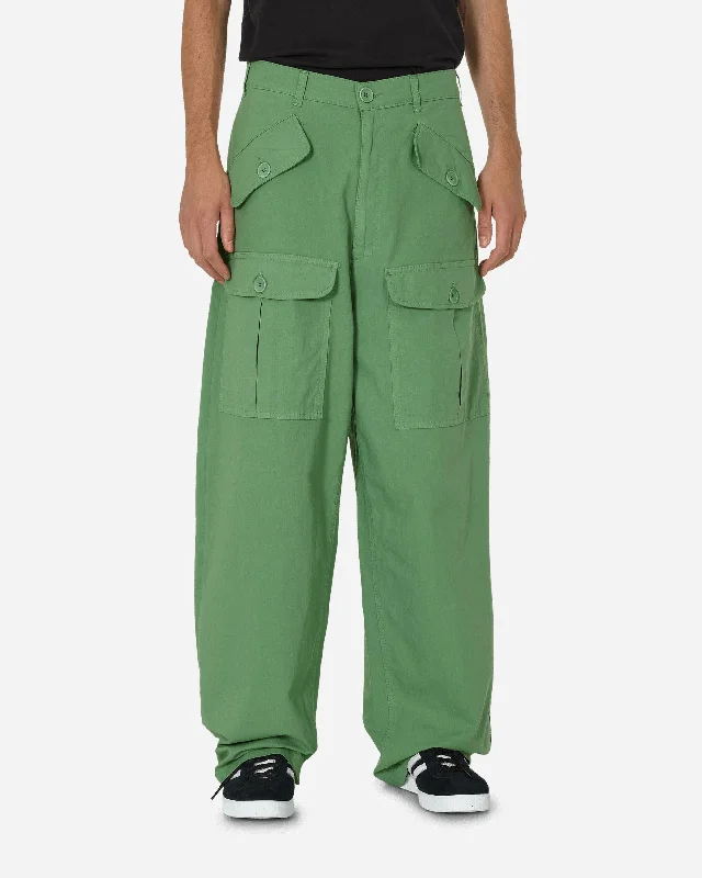 Stylish wide-leg pants for bold evening looks -Cargo Pants Green