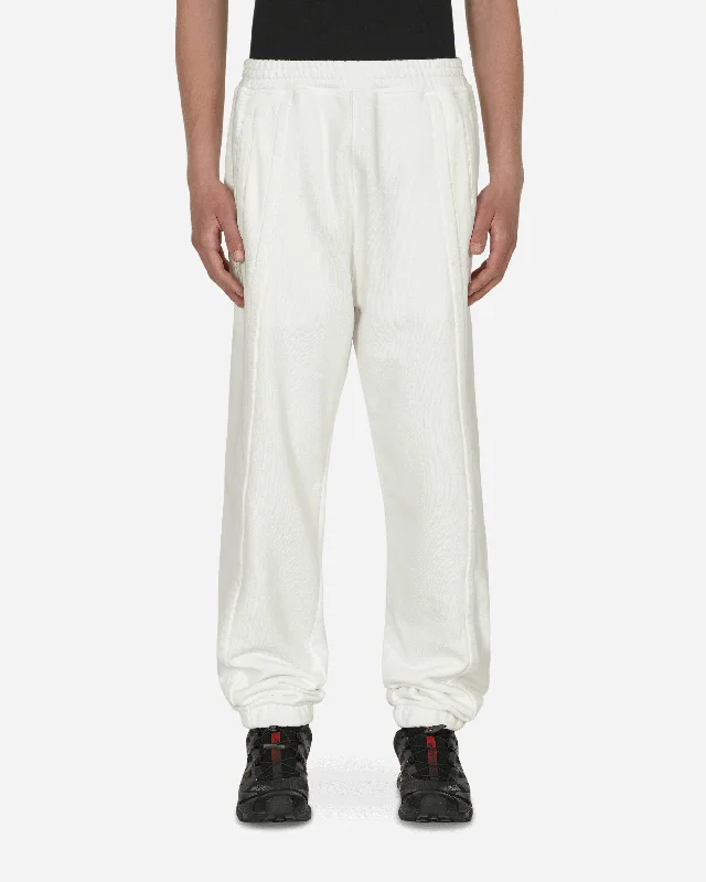 High-performance ski pants for snowy mountain slopes -Panel Basic Sweatpants White