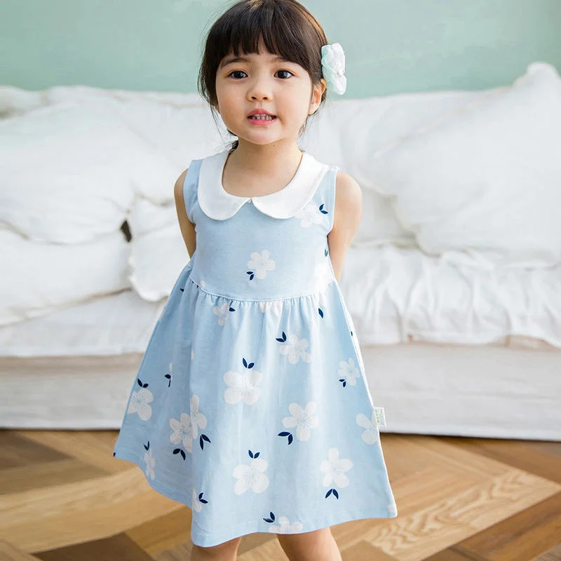 Gothic Dresses with Dark Tone -Toddler Girl Dress 1T-9T | Floral, Blue, Pink, Yellow