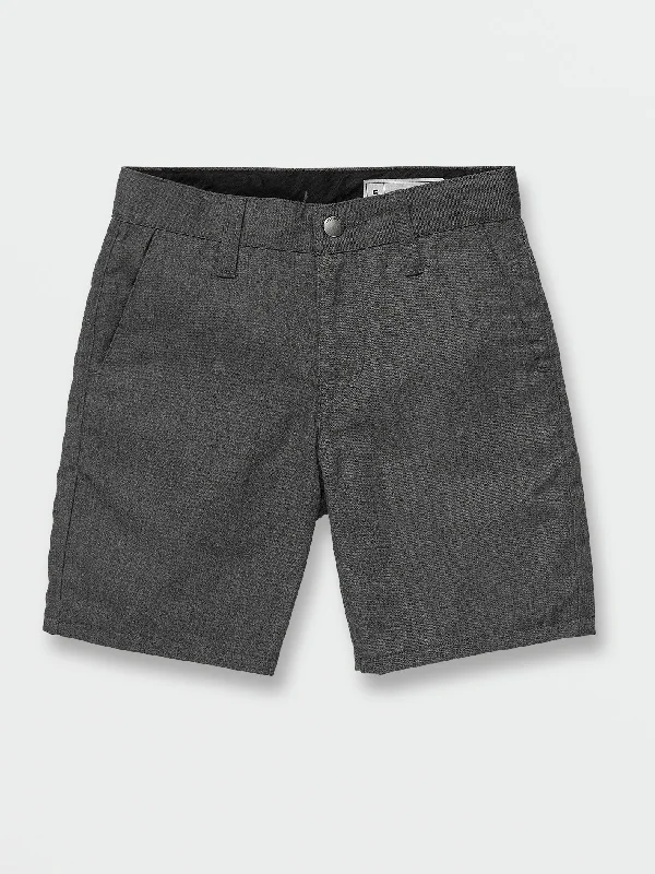 Black Skirts for Versatile -Little Boys Frickin Chino Shorts - Charcoal Heather