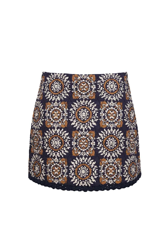 Patterned skirts with unique abstract art -Chrissy Skirt