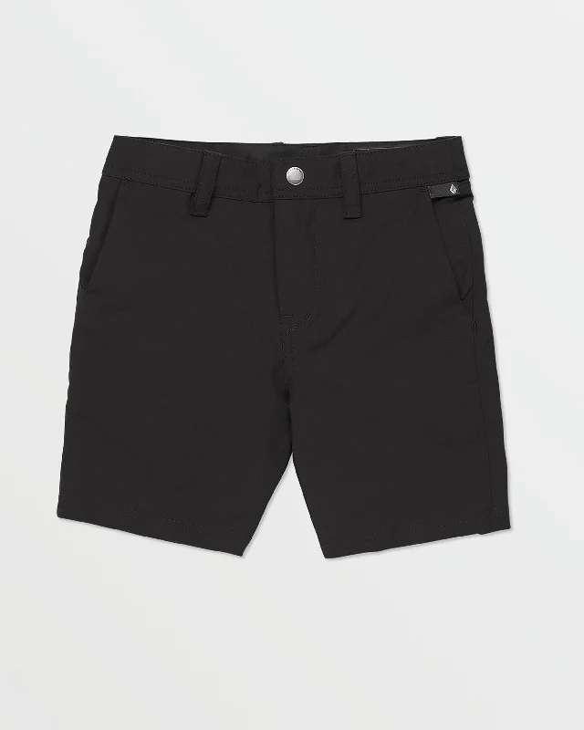 Round Shaped Shorts for Cute -Little Boys Frickin Cross Shred Static Shorts - Black