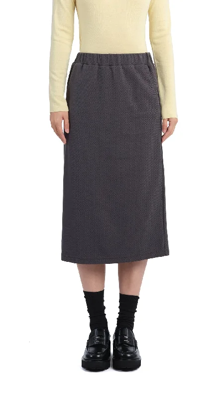 Soft cotton skirts for sensitive skin ease -Pencil Split Skirt