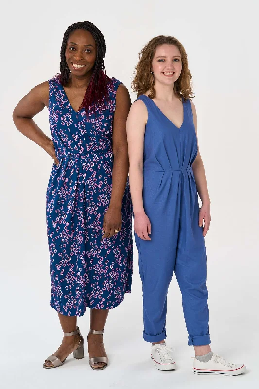 Sleeveless Dresses for Coolness -Sew Over It Jemima Jumpsuit and Dress