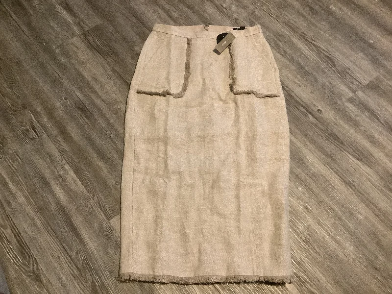 Ruffled maxi skirts for boho summer flair -Taupe Skirt Maxi J. Crew, Size Xs