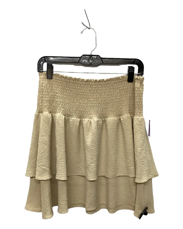 Luxury satin skirts for evening event elegance -Skirt Mini & Short By Cato  Size: M