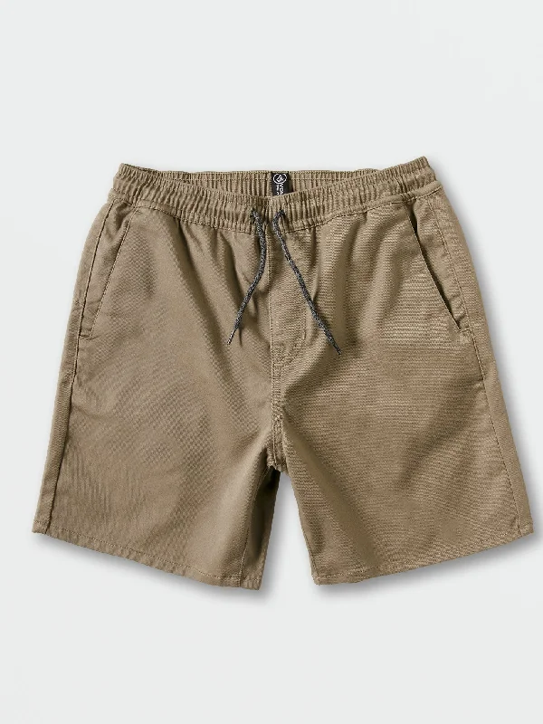 Geometric Skirts for Modern -Big Boys Frickin Elastic Waist Shorts - Khaki