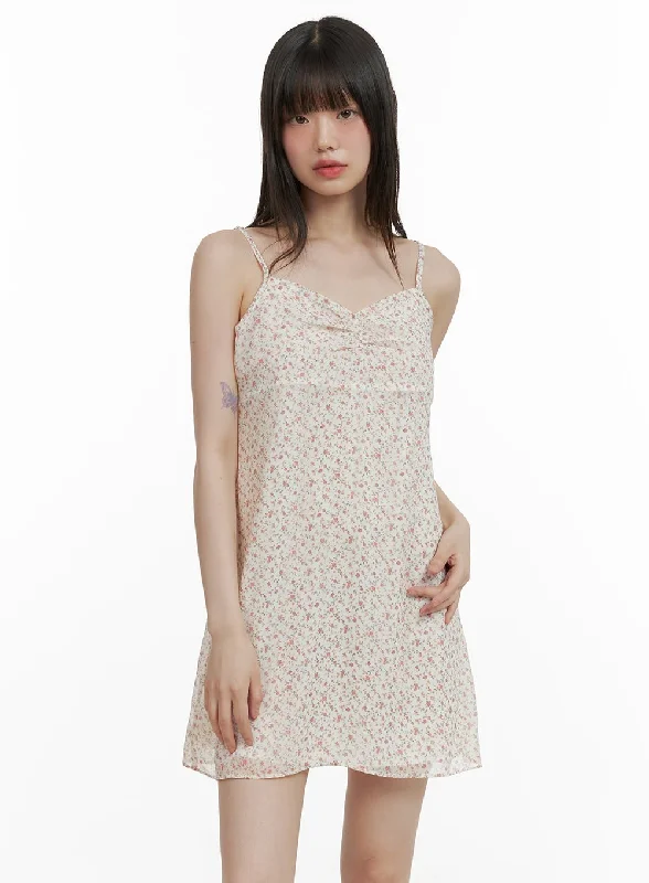 Minimalist Dresses for Simplicity -Sweetheart Floral Mini Dress CY428