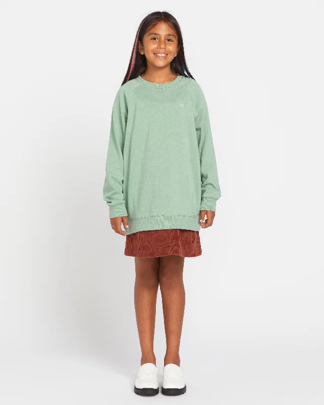 High-Waisted Skirts for Flatter -Big Girls Truly Stokin Pullover Hoodie - Sea Spray