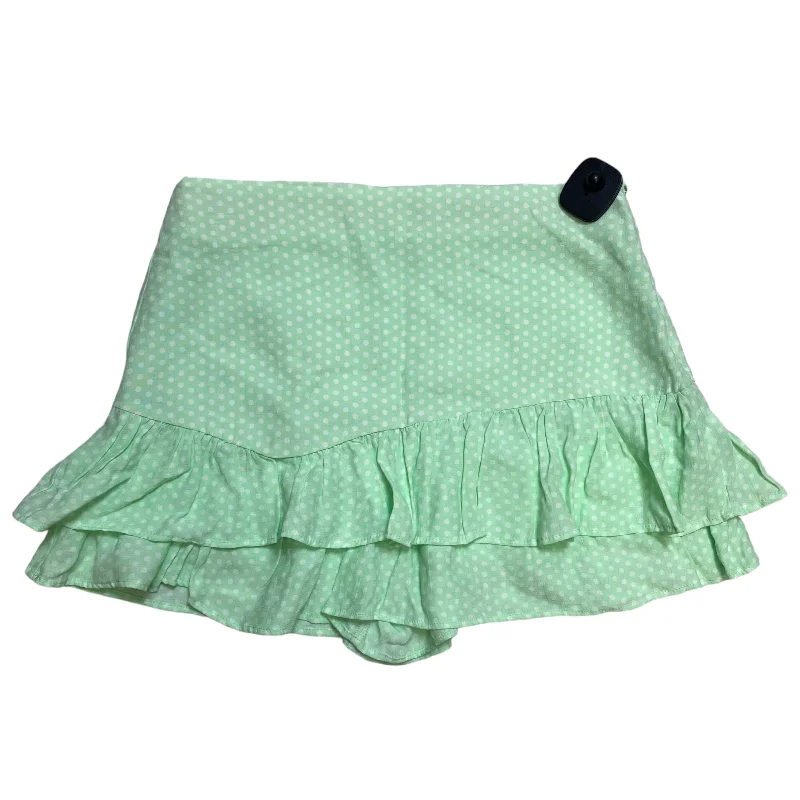 Durable skirts for long-lasting wardrobe staples -Green Skirt Mini & Short Zara, Size M