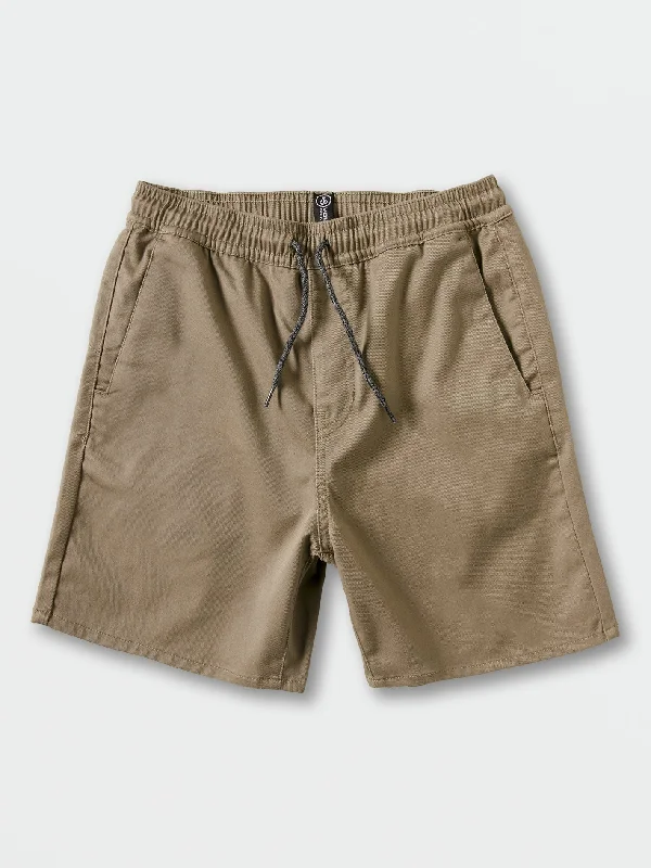 Satin Skirts for Shiny -Little Boys Frickin Elastic Waist Shorts - Khaki