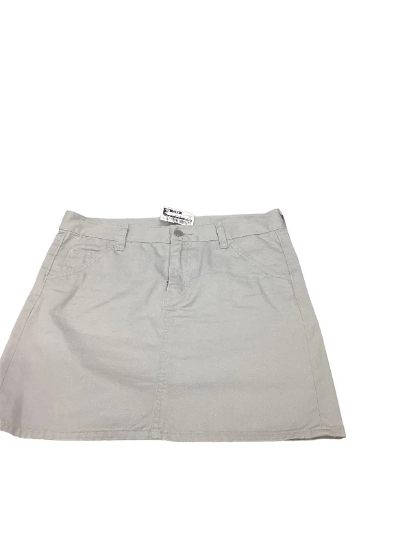 Soft cotton skirts for sensitive skin ease -Grey Skirt Mini & Short Uniqlo, Size 4