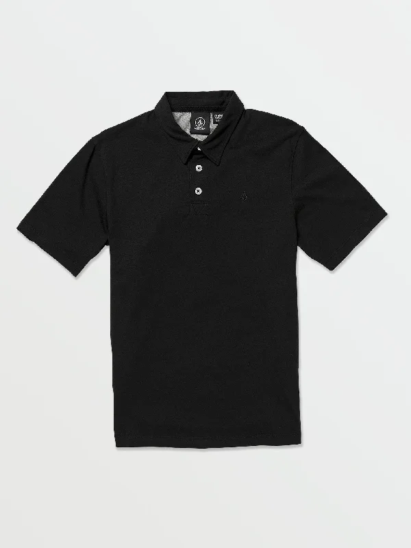 A-line Skirts for Flattering -Big Boys Wowzer Polo Short Sleeve Shirt - Black