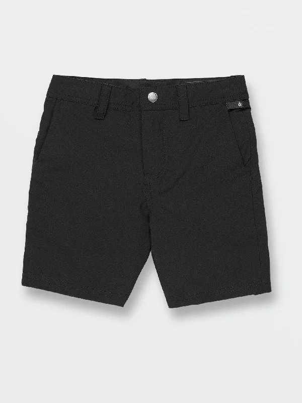 Pink Skirts for Feminine -Little Boys Frickin Cross Shred Static Shorts - Black Out