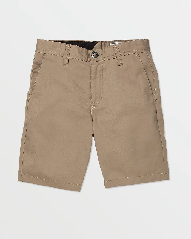 Board Shorts for Beach Fun -Big Boys Frickin Chino Shorts - Khaki