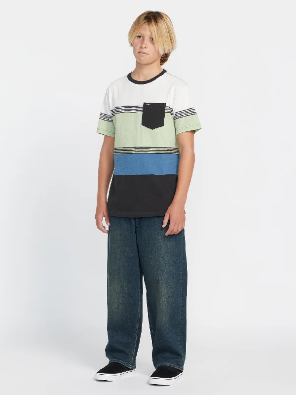 Wool Skirts for Warmth -Big Boys Freazy Loose Elastic Waist Denim Pants - Old Blackboard