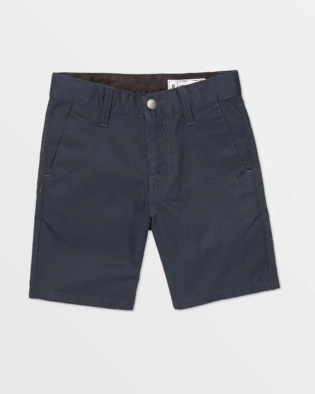 Embroidered Shorts for Detail -Little Boys Frickin Chino Shorts - Navy